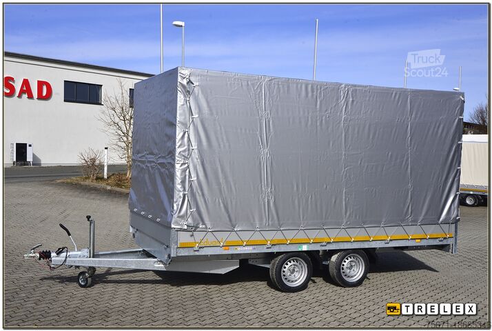 Autotransporter Anhänger EDUARD Allzweck 4020 3,5 to Rampen,  Bodenunterstützg.