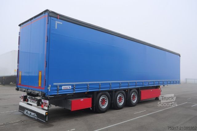 Open semitrailer with tarp SCHMITZ CARGOBULL SCS 24 / LASI 12642 XL /2 x LIFTACHSE /ALUKESSEL