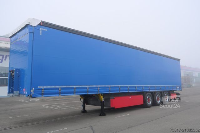 Open semitrailer with tarp SCHMITZ CARGOBULL SCS 24 / LASI 12642 XL /2 x LIFTACHSE /ALUKESSEL