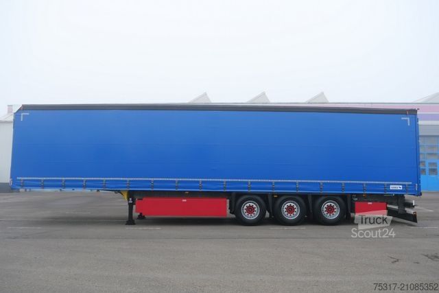Open semitrailer with tarp SCHMITZ CARGOBULL SCS 24 / LASI 12642 XL /2 x LIFTACHSE /ALUKESSEL