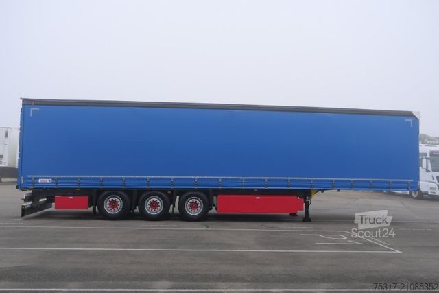 Open semitrailer with tarp SCHMITZ CARGOBULL SCS 24 / LASI 12642 XL /2 x LIFTACHSE /ALUKESSEL