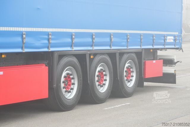 Open semitrailer with tarp SCHMITZ CARGOBULL SCS 24 / LASI 12642 XL /2 x LIFTACHSE /ALUKESSEL