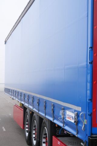 Open semitrailer with tarp SCHMITZ CARGOBULL SCS 24 / LASI 12642 XL /2 x LIFTACHSE /ALUKESSEL