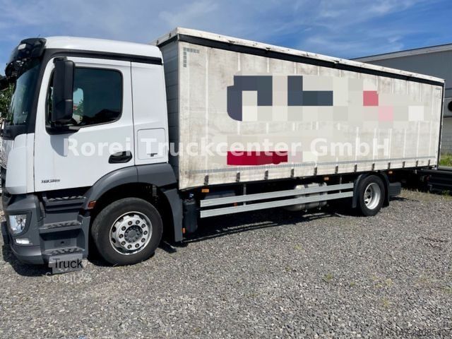 LKW mit Pritsche & Plane MERCEDES-BENZ MB 1836L Antos E6, Klima, Edscha, LBW1,5t