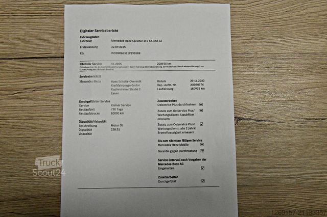 Фургон с высокой крышей MERCEDES-BENZ Sprinter 319CDI V6 Kasten L1H2 Schwingsitz Autom