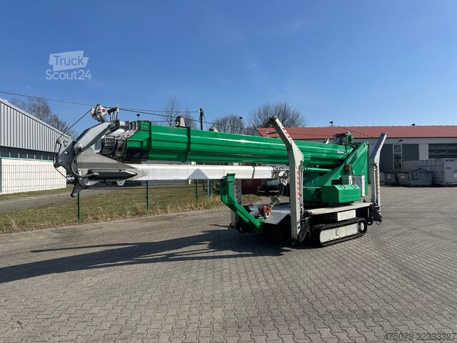 Dodávka s hydraulickým ramenom na podvozku nákladného auta Böcker RK 36-2400 / Raupenkran / UVV NEU