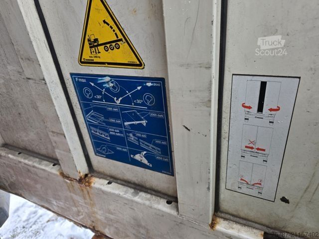 Open semitrailer with tarp KRONE Mega Gardine mit Joloda, Lift, BPW, Portal