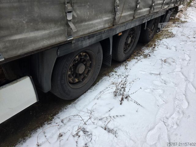 Open semitrailer with tarp KRONE Mega Gardine mit Joloda, Lift, BPW, Portal