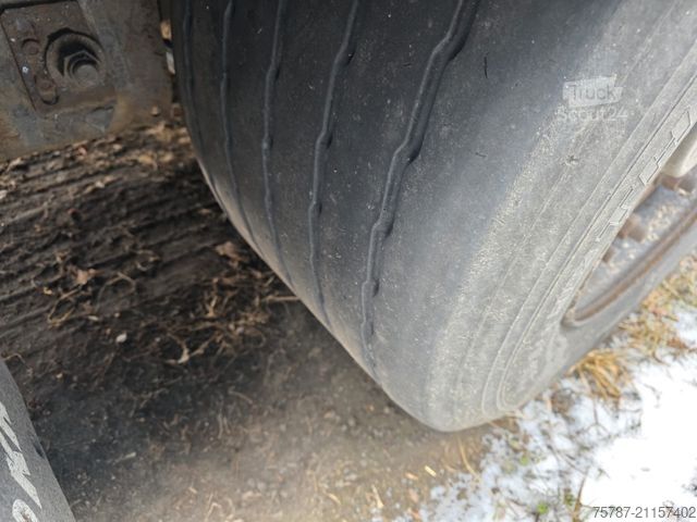 Open semitrailer with tarp KRONE Mega Gardine mit Joloda, Lift, BPW, Portal