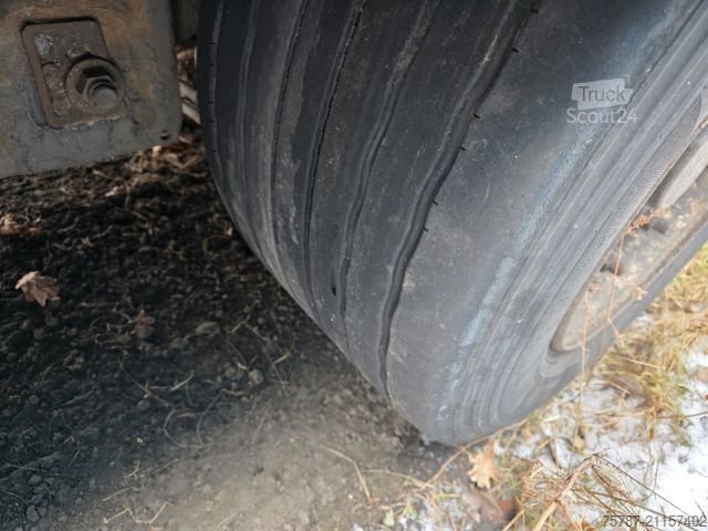 Open semitrailer with tarp KRONE Mega Gardine mit Joloda, Lift, BPW, Portal