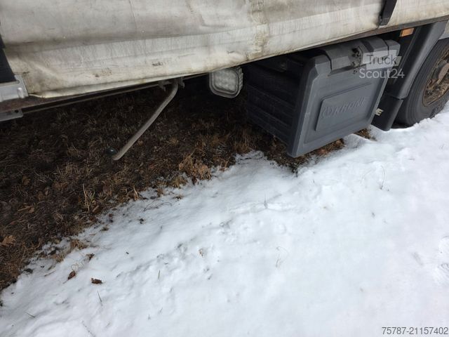 Open semitrailer with tarp KRONE Mega Gardine mit Joloda, Lift, BPW, Portal