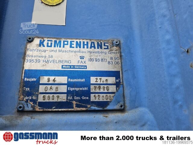 Hákový kontejner Abrollcontainer mit Flügeltür ca. 27m³