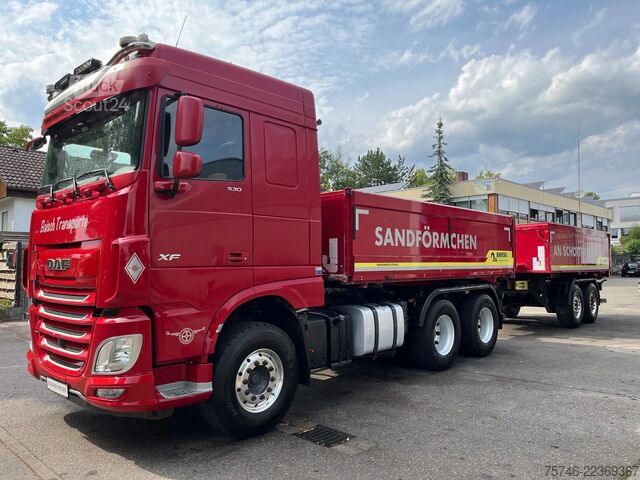 Kipper DAF XF 530 FAT, 6x4, Kempf 3-Seiten Kipper, Bordmatik