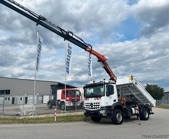 Basculantă MERCEDES-BENZ Arocs 2135 Kipper/Kran Atlas AK 135/Funk/54 tkm