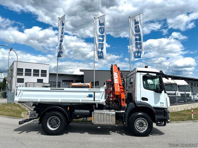 Basculantă MERCEDES-BENZ Arocs 2135 Kipper/Kran Atlas AK 135/Funk/54 tkm