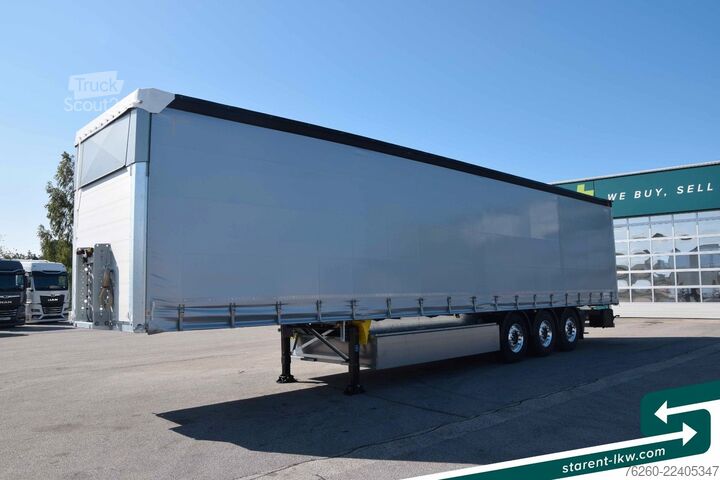 Open oplegger met zeil SCHMITZ CARGOBULL Hubdach Palka LED Lift-A. XL Multilook Alu MIETE