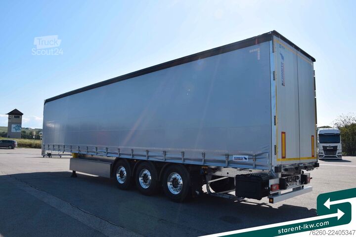 Open oplegger met zeil SCHMITZ CARGOBULL Hubdach Palka LED Lift-A. XL Multilook Alu MIETE