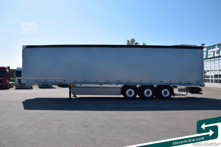 Open oplegger met zeil SCHMITZ CARGOBULL Hubdach Palka LED Lift-A. XL Multilook Alu MIETE