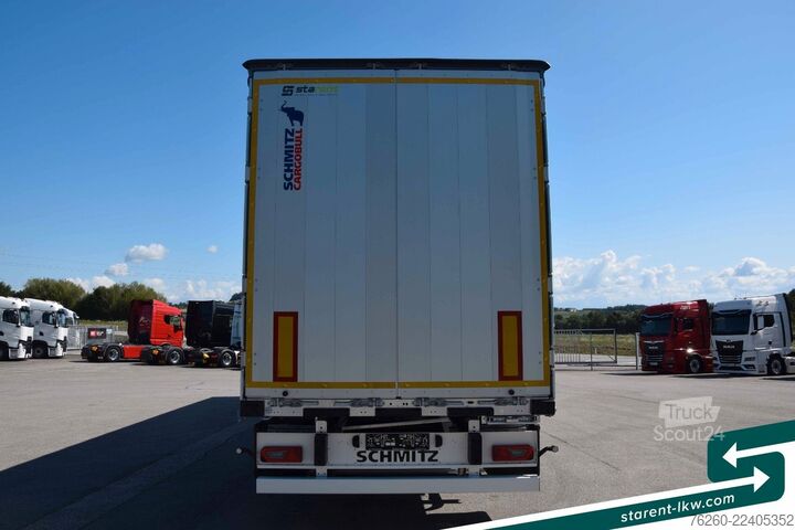 Open oplegger met zeil SCHMITZ CARGOBULL Bordwand Hubdach Lifta. Palka LED XL-+Getr MIETE