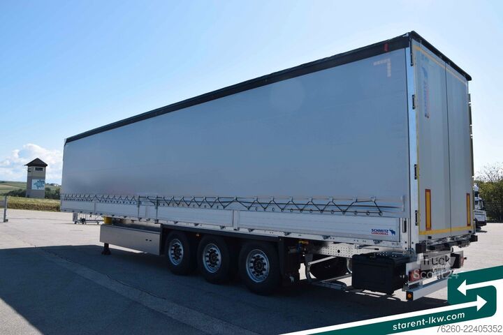 Open oplegger met zeil SCHMITZ CARGOBULL Bordwand Hubdach Lifta. Palka LED XL-+Getr MIETE