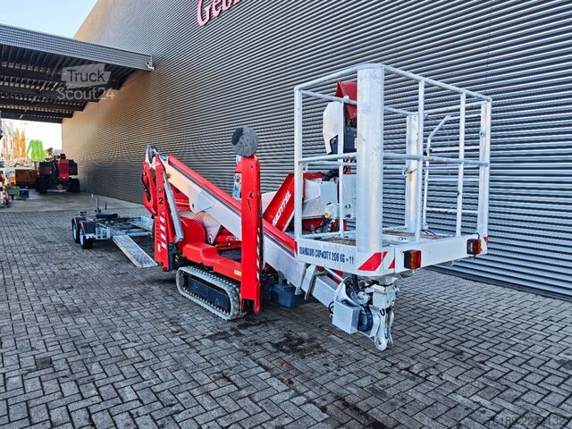 Plataforma de trabajo telescópica articulada Multitel SMX 250 with trailer!