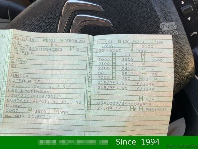 Pick-up varevogn CITROEN Jumper Pritsche 35 L4 Heavy BlueHDi 160