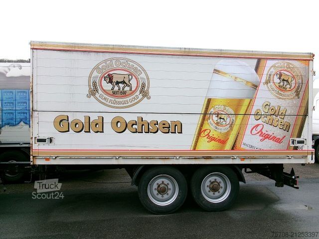 Box trailer MÜLLER-MITTELTAL Tandem Schwenkwand*5,2x2,44 m*13 to*TOP Zusatand