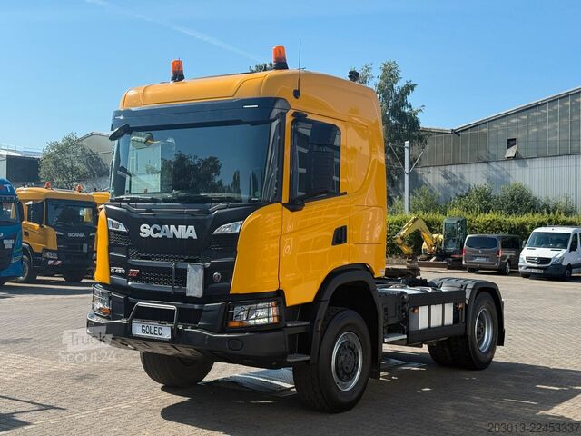 Standard trekkvogn SCANIA G450 XT 4x4 Euro 6 SZM Kipphydraulik Blatt /Luft
