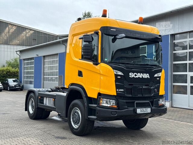 Standard trekkvogn SCANIA G450 XT 4x4 Euro 6 SZM Kipphydraulik Blatt /Luft