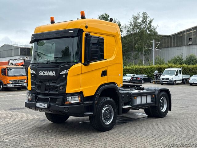 Standard trekkvogn SCANIA G450 XT 4x4 Euro 6 SZM Kipphydraulik Blatt /Luft