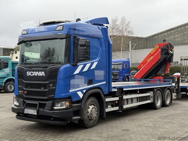 Gru montata su autocarro SCANIA R500 6x4 Pritsche mit Kran Palfinger PK53002 SH