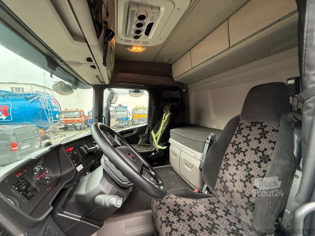 Autocarro con cassone fisso SCANIA R500 6x4 Pritsche mit Kran Palfinger PK53002 SH