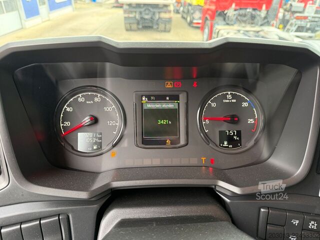 Autocarro con cassone fisso SCANIA R500 6x4 Pritsche mit Kran Palfinger PK53002 SH