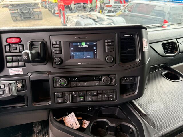 Autocarro con cassone fisso SCANIA R500 6x4 Pritsche mit Kran Palfinger PK53002 SH
