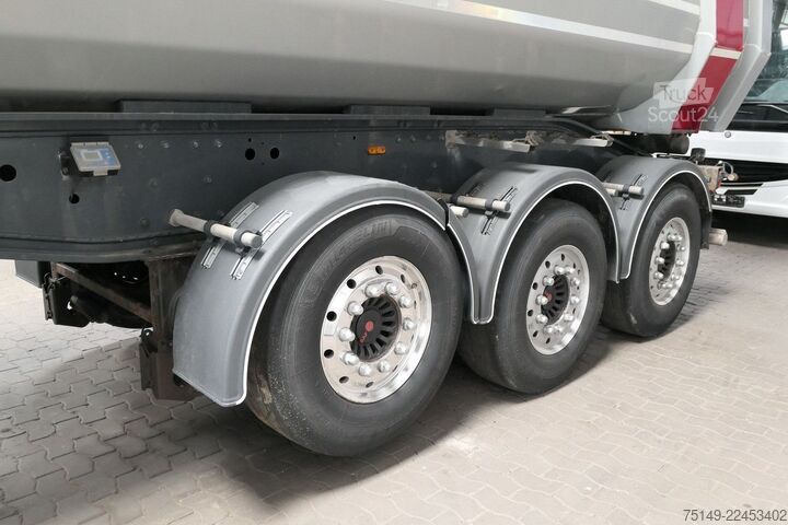 Savivartis puspriekabė CARNEHL CHKS/AH, Alu, 30m³, Alu-Chassis, SAF, Luft-Lift