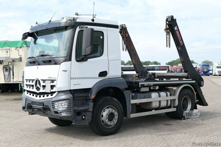 Kiper kamion MERCEDES-BENZ 1840 L Arocs, Hiab FTR12, Funk, AHK, 232tkm, AC
