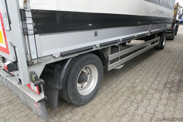 Otevřený přívěs s plachtou  Duenschede PA 18/7, Jumbo, Alu-Felgen, 7.3 mtr.
