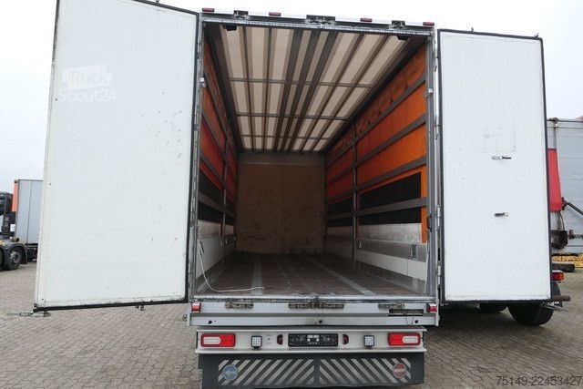 Otevřený přívěs s plachtou  Duenschede PA 18/7, Jumbo, Alu-Felgen, 7.3 mtr.