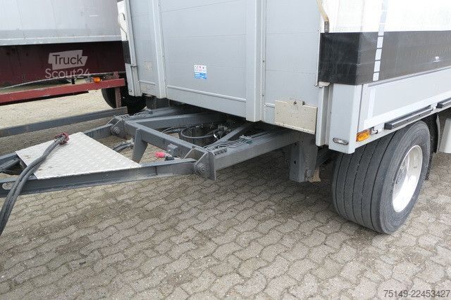 Otevřený přívěs s plachtou  Duenschede PA 18/7, Jumbo, Alu-Felgen, 7.3 mtr.