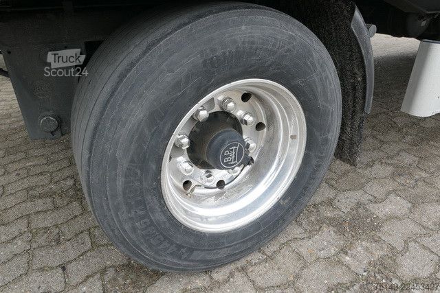 Otevřený přívěs s plachtou  Duenschede PA 18/7, Jumbo, Alu-Felgen, 7.3 mtr.