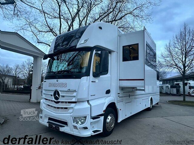 Viehtransporter LKW Mercedes-Benz Antos 1835 5-6 Pferde Wohnung Popout