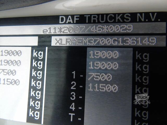 Transporte refrigerado/congelado DAF CF 290 + CARRIER + LOADLIFT