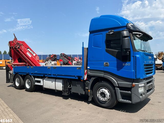 Kranbil Iveco Stralis 500 6x4 MKG 54 Tonmeter laadkraan