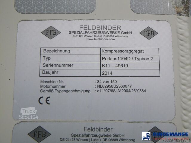 Zbiornik Feldbinder Powder tank alu 50 m3 / 1 comp