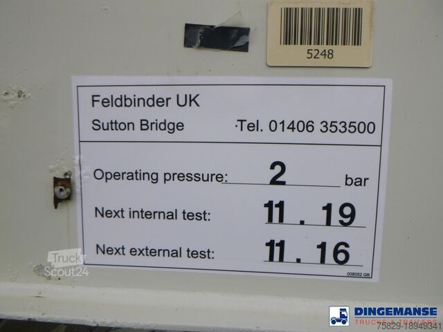 Zbiornik Feldbinder Powder tank alu 50 m3 / 1 comp