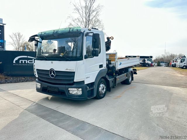 Vrachtwagen met kraanopbouw MERCEDES-BENZ Atego 824 MEILLER Kipper Kran Greifer AHK