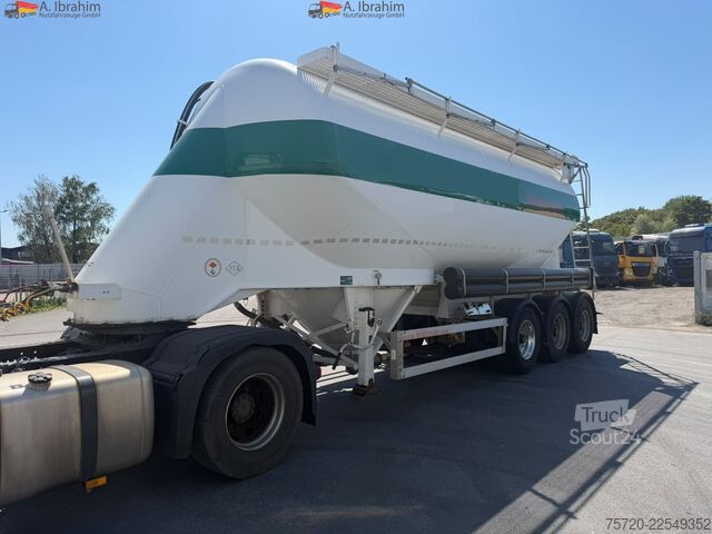 Silo puspriekabė Feldbinder EUT 37.3 Liftachse 2 Kammer 37 cbm Scheibenbremse