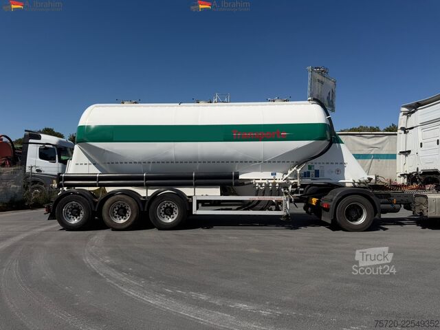Silo puspriekabė Feldbinder EUT 37.3 Liftachse 2 Kammer 37 cbm Scheibenbremse