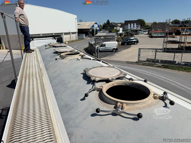 Silo puspriekabė Feldbinder EUT 37.3 Liftachse 2 Kammer 37 cbm Scheibenbremse