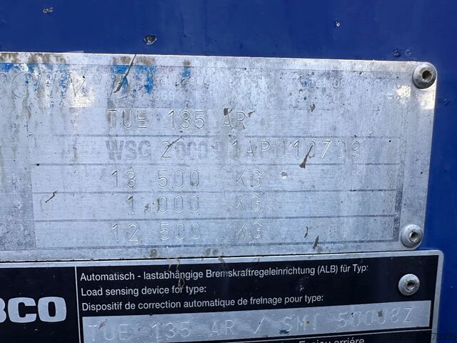 Chargeur bas Schmidt Tandem aanhanger TUE 135 AR